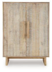 Dallinbury - Accent Cabinet - Natural / White Wash - R&R Furniture Gallery (Fountain Valley, CA)