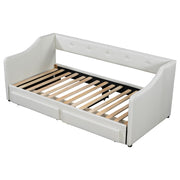 Upholstered Daybed With 2 Drawers - R&R Furniture Gallery (Fountain Valley, CA)