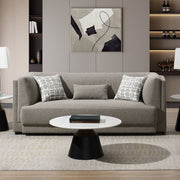 Glenda - Sofa With 3 Pillows - Gray Chenille - R&R Furniture Gallery (Fountain Valley, CA)
