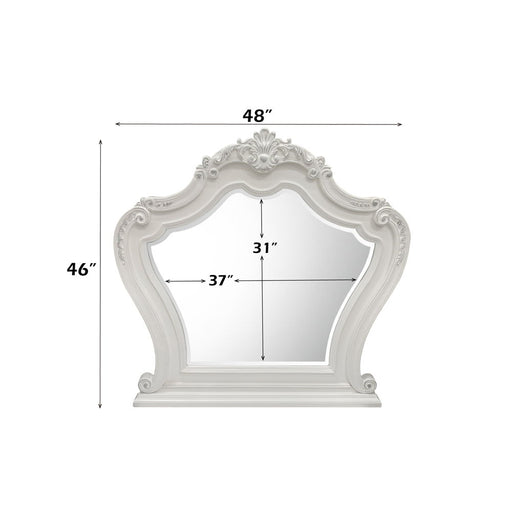 Latisha - Mirror - White - R&R Furniture Gallery (Fountain Valley, CA)