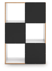 Signature Design by Ashley Onita Cube Organizer with open compartments for storage and organization in a modern cube design.