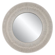Round wall mirror with sailor's knot design by Uttermost, featuring a nautical-inspired frame for coastal decor.