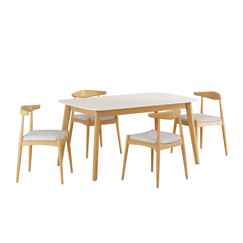 5 Piece Dining Set With Upholstered Chairs - R&R Furniture Gallery (Fountain Valley, CA)