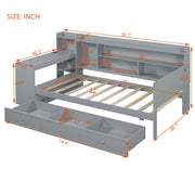 Daybed With 3 Drawers USB Ports And Desk - R&R Furniture Gallery (Fountain Valley, CA)