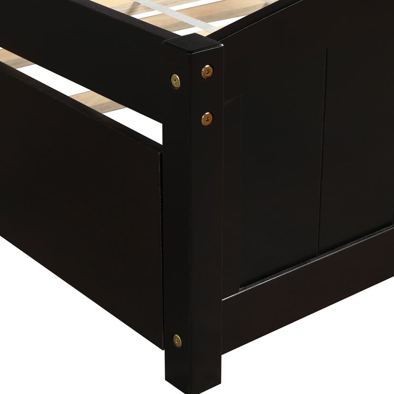 Platform Bed & Headboard, Footboard And Wood Slat Support - R&R Furniture Gallery (Fountain Valley, CA)