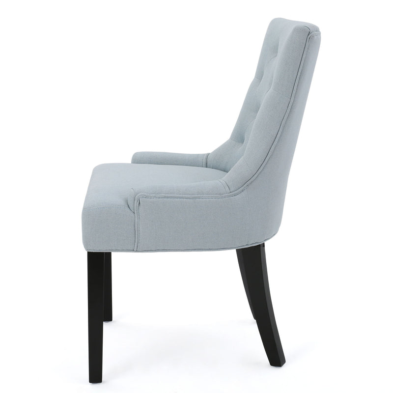Contemporary Cheney Dining Chair Set With Tufted Design - R&R Furniture Gallery (Fountain Valley, CA)