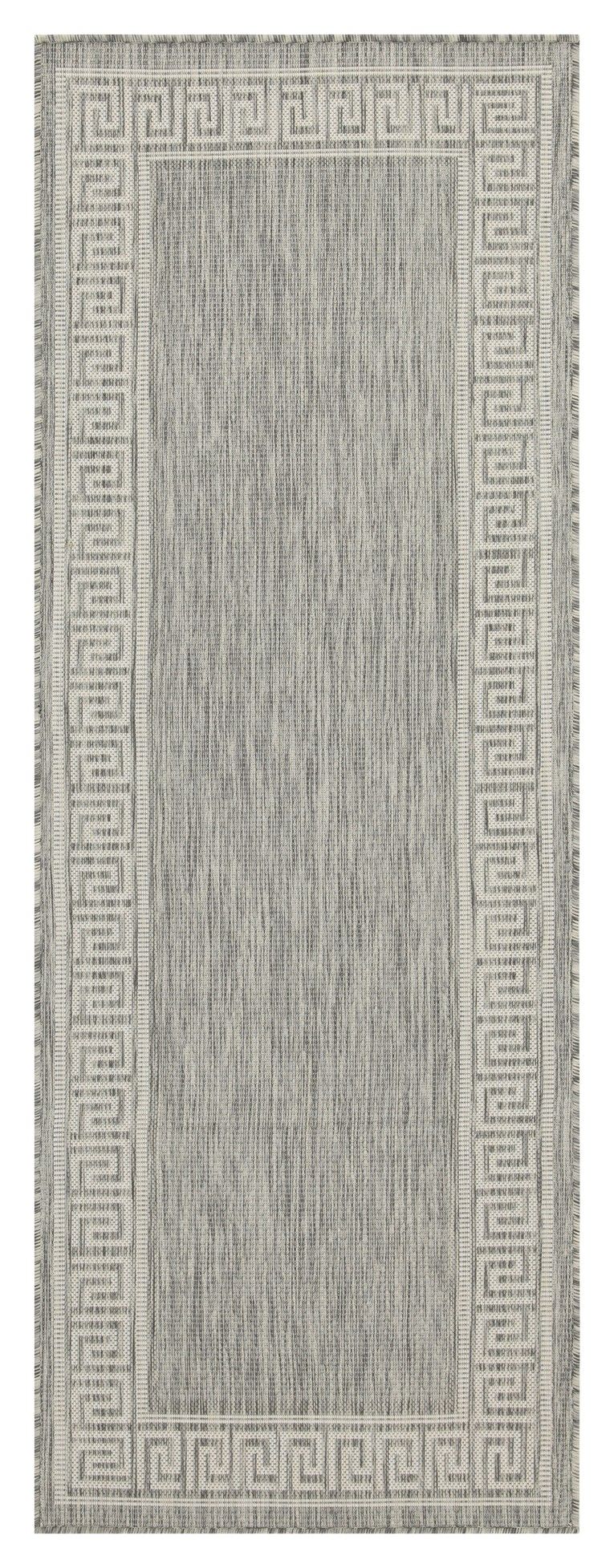 Sunshine - 5'3" X 7'3" Indoor, Outdoor, Area Rug Polypropylene - Silver - R&R Furniture Gallery (Fountain Valley, CA)