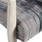 Gray watercolor Chenille accent chair by Uttermost featuring a comfortable, stylish design with soft upholstery.