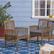 Casa - Acacia Dining Chair Set With Cushions, - R&R Furniture Gallery (Fountain Valley, CA)
