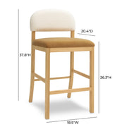 Calla - Performance Velvet Counter Stool - R&R Furniture Gallery (Fountain Valley, CA)