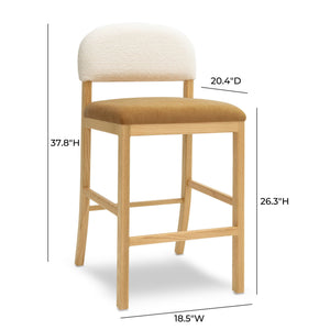 Calla - Performance Velvet Counter Stool - R&R Furniture Gallery (Fountain Valley, CA)
