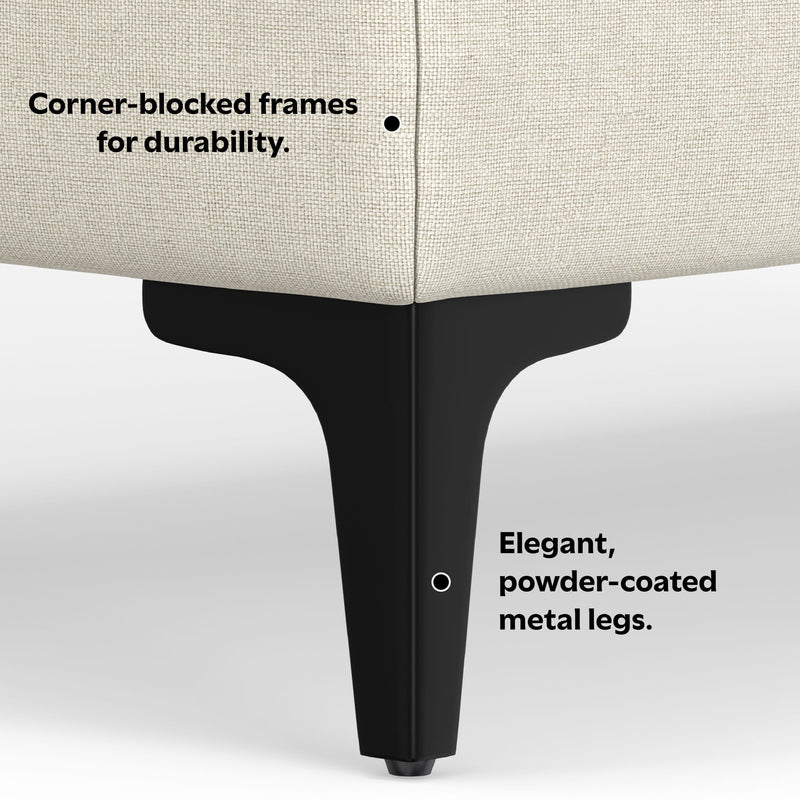 Ava - Versatile Mid Century Ottoman - R&R Furniture Gallery (Fountain Valley, CA)