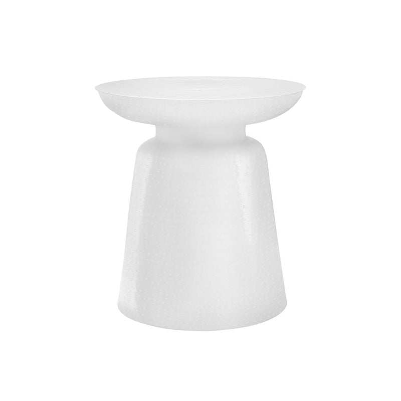 Drum Accent Side Table, Hammered Texture - R&R Furniture Gallery (Fountain Valley, CA)