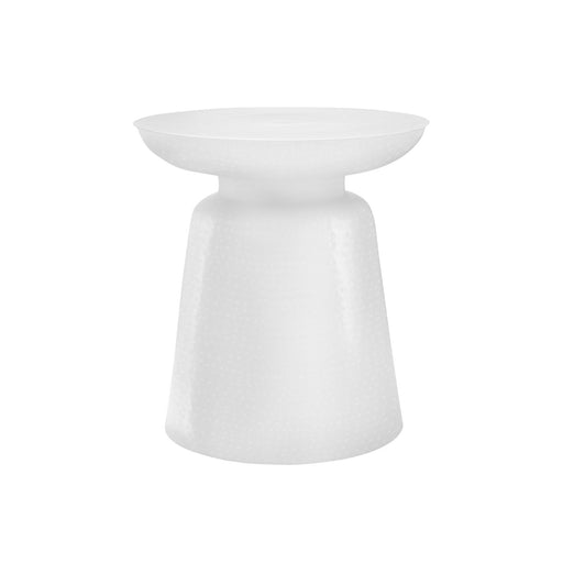 Drum Accent Side Table, Hammered Texture - R&R Furniture Gallery (Fountain Valley, CA)