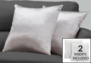 Pillows, Square, Insert Included, Decorative Throw, Hypoallergenic, Modern - R&R Furniture Gallery (Fountain Valley, CA)