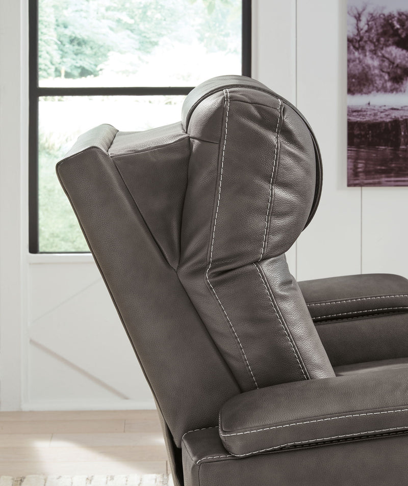 Feazada - Power Recliner With Adj Headrest - R&R Furniture Gallery (Fountain Valley, CA)