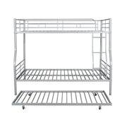 Steel construction bunk bed by DreamHaus with sturdy metal frame, featuring two stacked sleeping areas and safety guard rails.