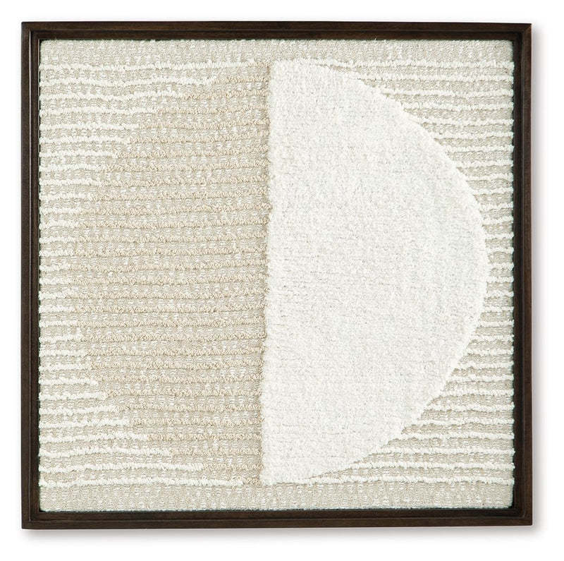 Bachard - Wall Decor - Tan / White - R&R Furniture Gallery (Fountain Valley, CA)
