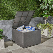 Santa Rosa storage table by Noble House featuring a wooden finish and functional tabletop storage in a modern design.