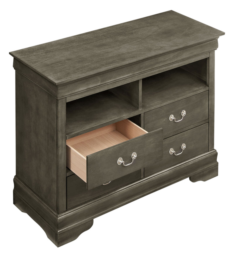 Louis Phillipe - Media Storage Unit Timeless - R&R Furniture Gallery (Fountain Valley, CA)