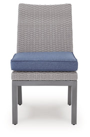 Half Moon Beach - Side Chair With Cushion (Set of 2) - Blue / Gray - R&R Furniture Gallery (Fountain Valley, CA)