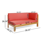 Brava - X Back Corner Bench With Coffee Table - R&R Furniture Gallery (Fountain Valley, CA)