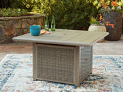 Cliff Trails - Square Fire Pit Table - Beige - R&R Furniture Gallery (Fountain Valley, CA)