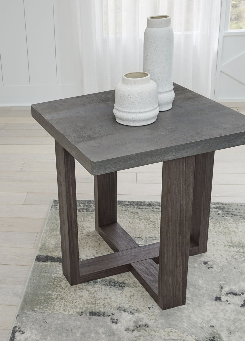 Dynnford - Occasional Table Set (Set of 3) - Gray / Brown - R&R Furniture Gallery (Fountain Valley, CA)