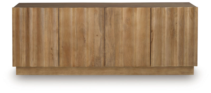 Timkins - Accent Cabinet - White Washed - R&R Furniture Gallery (Fountain Valley, CA)