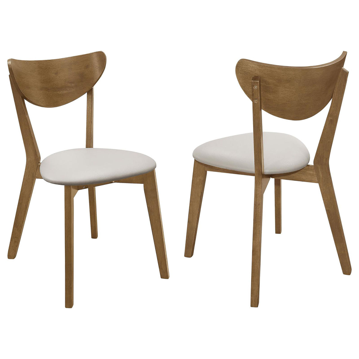 Mid-Century Modern Upholstered Dining Chair (Set of 2)