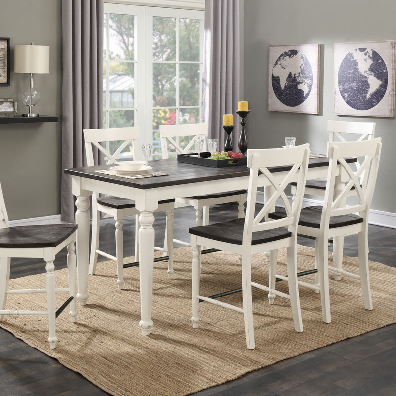 Dining Table With Leaf, Expandable - Brown - R&R Furniture Gallery (Fountain Valley, CA)