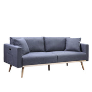Easton - Fabric Sofa With USB Charging Ports Pockets And Pillows - R&R Furniture Gallery (Fountain Valley, CA)