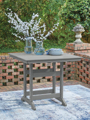 Sanctuary Beach - Square Counter Table With Umbrella Option - Dark Gray - R&R Furniture Gallery (Fountain Valley, CA)