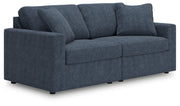 Modmax - 2-Piece Sectional Loveseat - Fabric - Ink - R&R Furniture Gallery (Fountain Valley, CA)