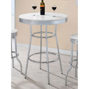 Werner - Round Bar Table - White