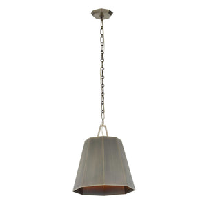 Granada - 1 Light Hexagon Pendant - Dark Gray