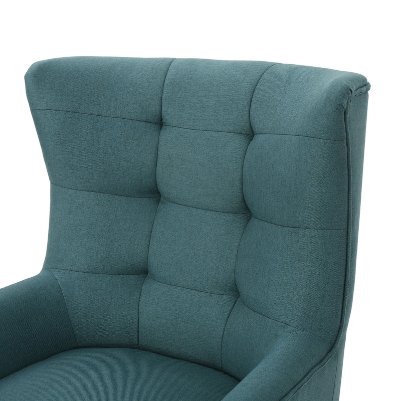 Club Chair With Rubberwood Legs - R&R Furniture Gallery (Fountain Valley, CA)
