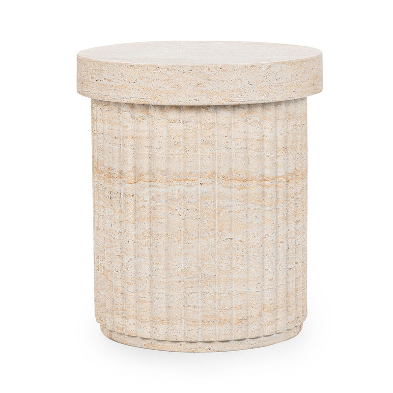 Selah - Outdoor Stool / Table - Beige - R&R Furniture Gallery (Fountain Valley, CA)