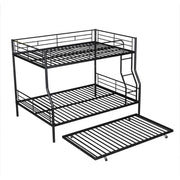 Steel DreamHaus bunk bed with sturdy frame and dual sleeping levels, ideal for space-saving bedroom furniture.