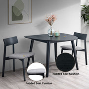 Real - Dining Table - Black - R&R Furniture Gallery (Fountain Valley, CA)