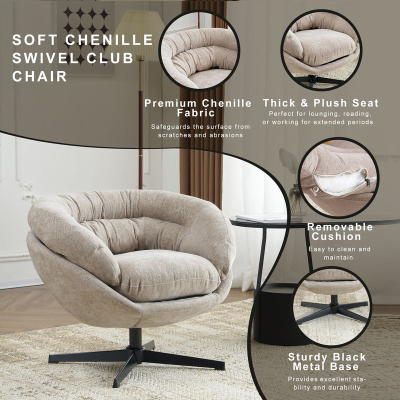 Modern Office Chair With 360 Degree Swivel - R&R Furniture Gallery (Fountain Valley, CA)