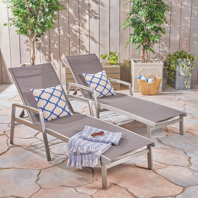 Oxton - Chaise Lounge Stylish Outdoor Seating - R&R Furniture Gallery (Fountain Valley, CA)