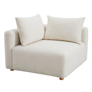 Hangover - Boucle Modular Corner Chair - Cream - R&R Furniture Gallery (Fountain Valley, CA)