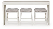Robbinsdale - Rectangular Dining Room Counter Table Set (Set of 4) - Antique White - R&R Furniture Gallery (Fountain Valley, CA)
