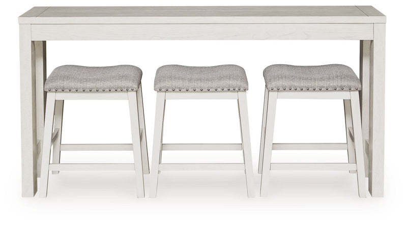 Robbinsdale - Rectangular Dining Room Counter Table Set (Set of 4) - Antique White - R&R Furniture Gallery (Fountain Valley, CA)