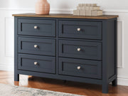 Landocken - Dresser - Brown / Blue - R&R Furniture Gallery (Fountain Valley, CA)