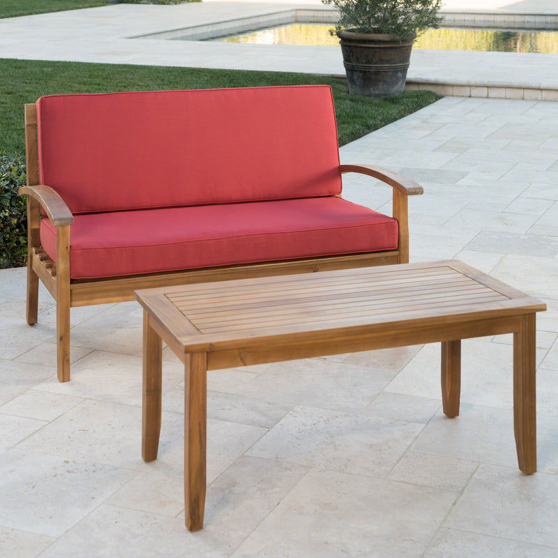 Outdoor Chat Set With Coffee Table And Loveseat - R&R Furniture Gallery (Fountain Valley, CA)