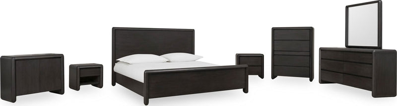 Xolani Two Door Acacia Wood Cabinet in Jaguar