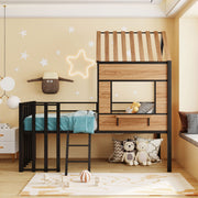 Loft Bed With Roof, Window, Guardrail, Ladder - R&R Furniture Gallery (Fountain Valley, CA)