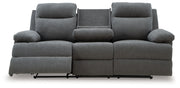 Side-Swipe - Reclining Sofa With Drop Down Table - R&R Furniture Gallery (Fountain Valley, CA)